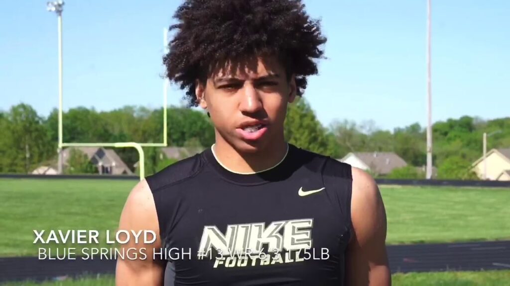 xavier loyd blue springs wide receiver workout video c o 21