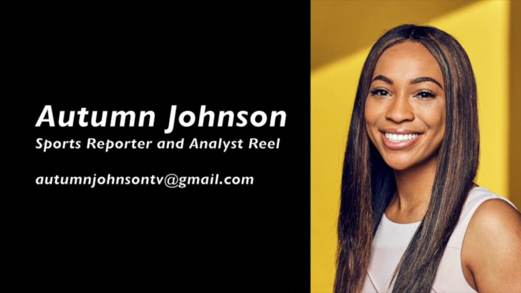 autumn johnsons sports reporter analyst demo reel 2020