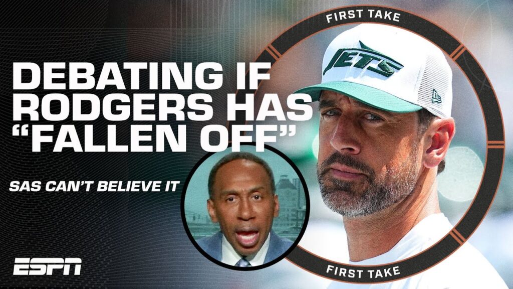 blasphemous f09fa4af reaction to chris canty saying aaron rodgers has fallen off first take