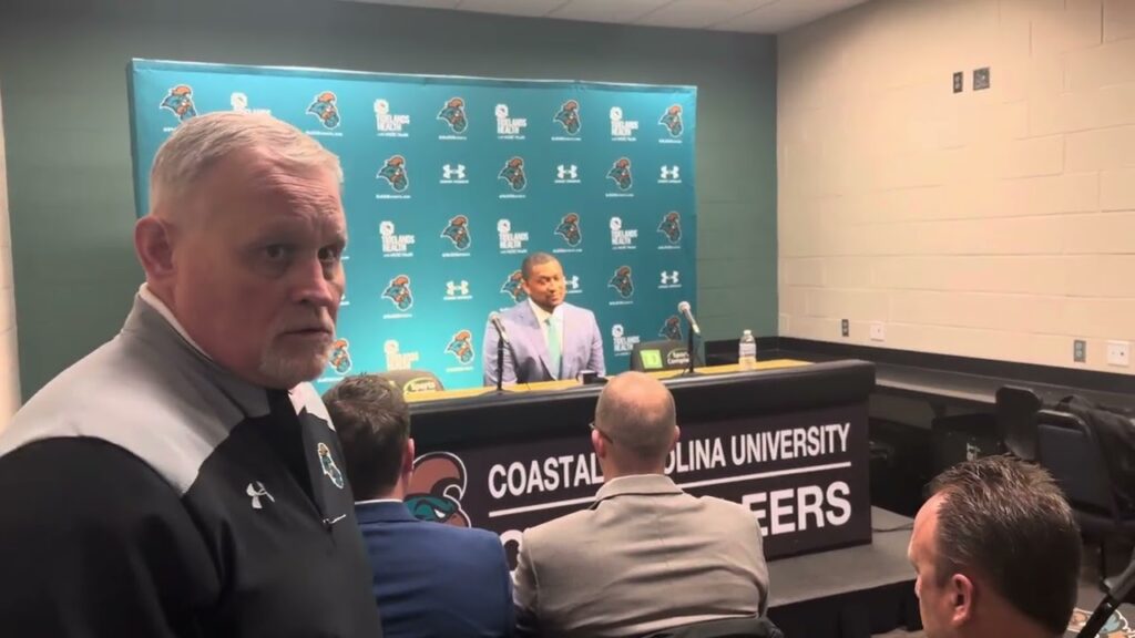 coastals mens basketball coach justin grays first media press conference