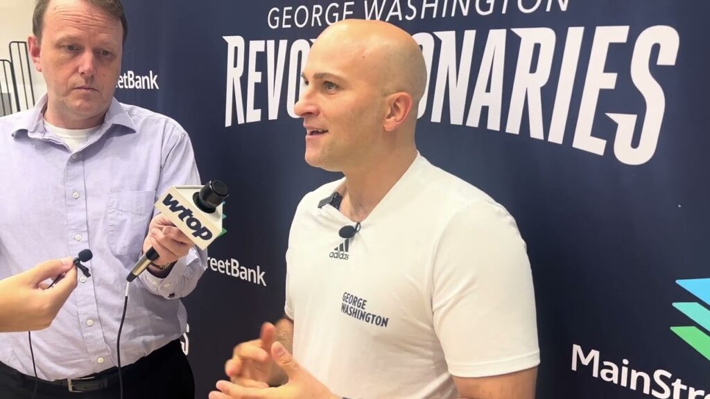 george washington mbb post practice interview hc chris caputo