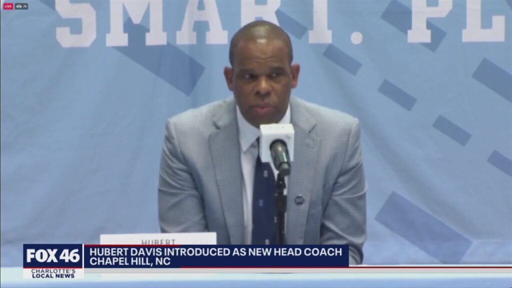 hubert davis introduced as new north carolina tar heels head coach