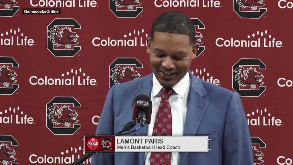 lamont paris introduced as south carolina mens basketball coach