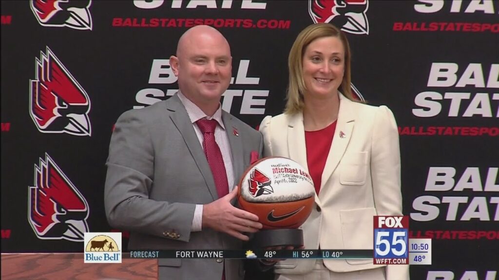 michael lewis introduced as ball state basketball coach