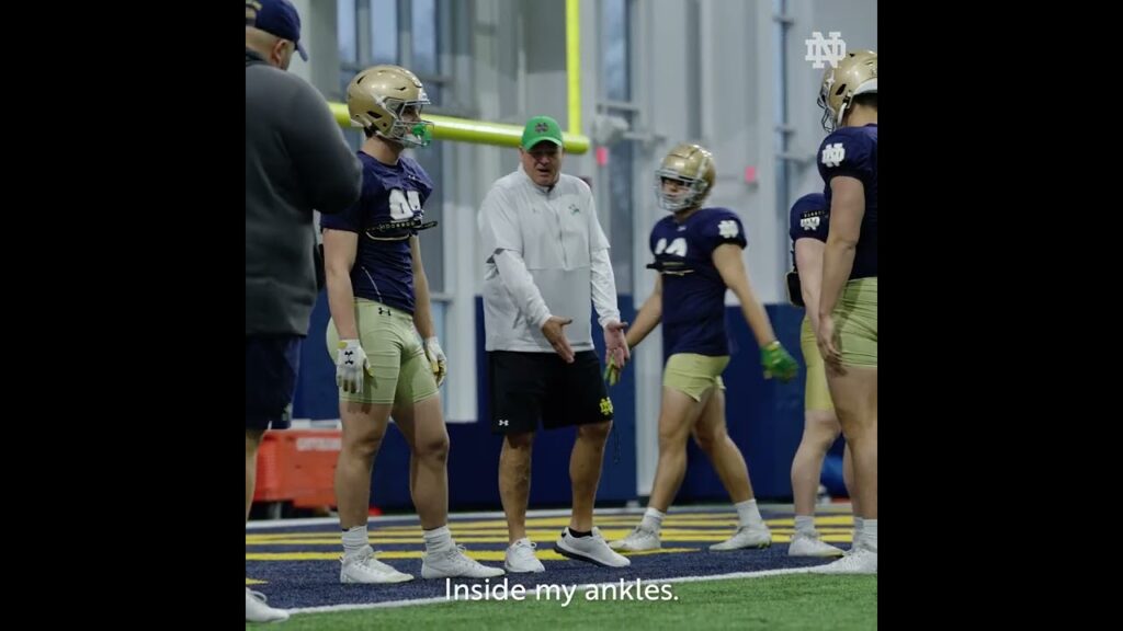 mike denbrock is back and micd up notre dame football 1