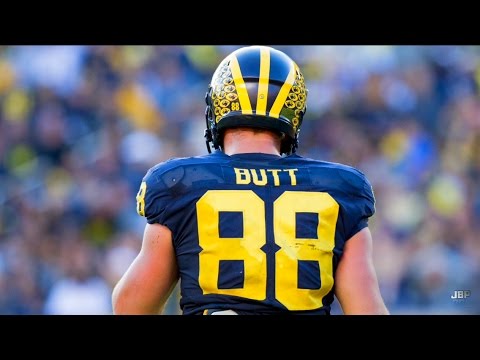 most fitting name in college football michigan te jake butt career highlights e1b4b4e1b4b0