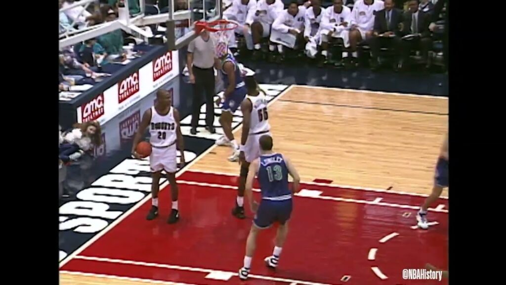 nba history laphonso ellis one handed snatch block on a dunk attempt in 1993