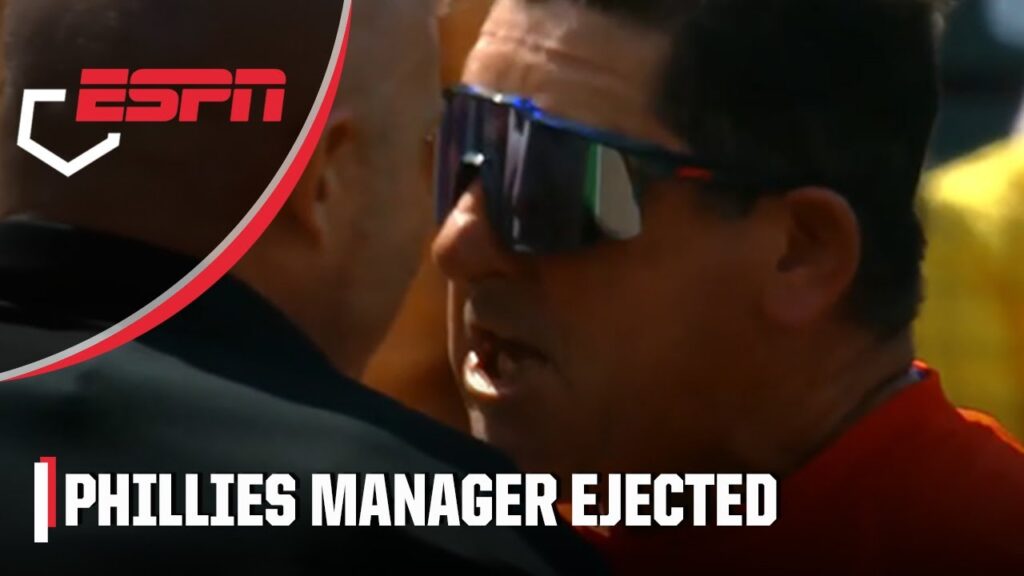 phillies manager rob thomson gets heated ejected after reversed hbp call f09f97a3efb88f espn mlb