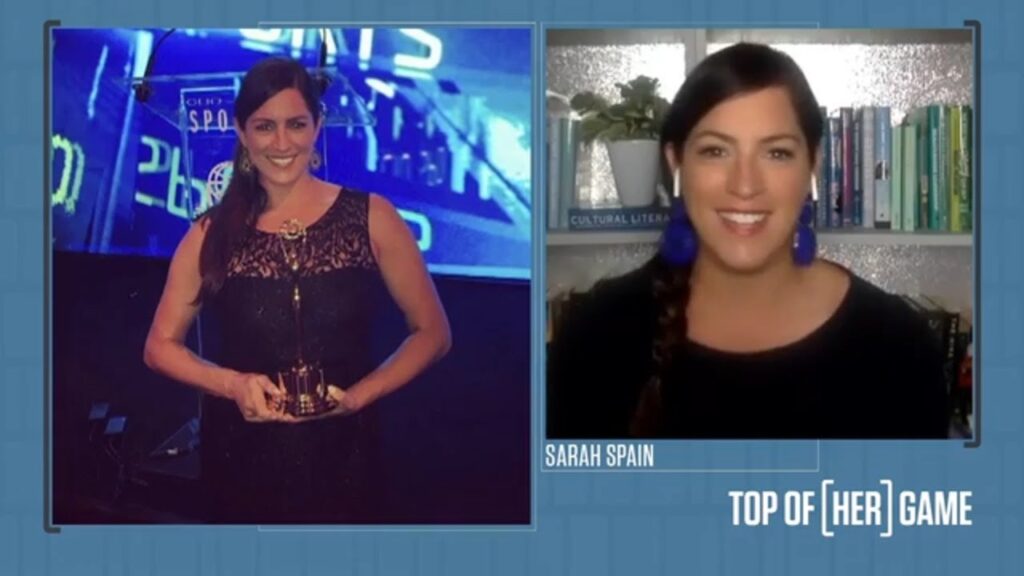 sarah spains rise to the top of the sports media industry top of her game