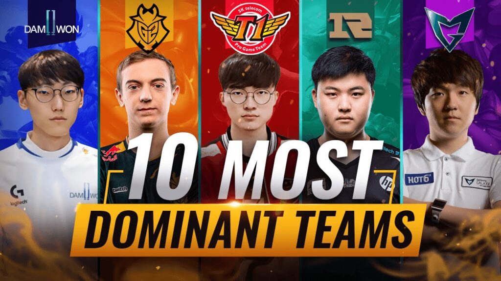 10 most dominant teams in league of legends esports history