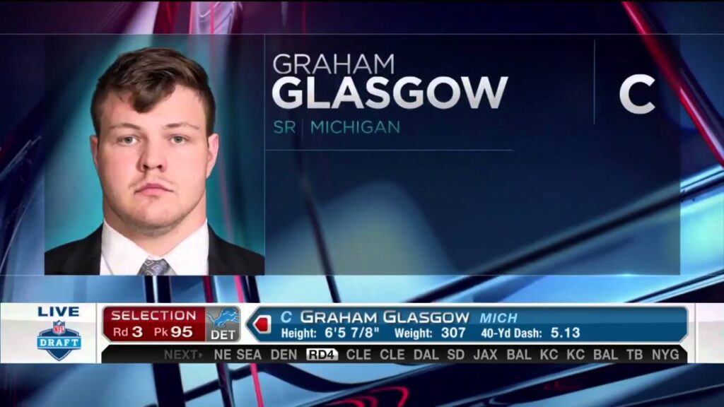 2016 nfl draft rd 3 pk 95 detroit lions select c graham glasgow