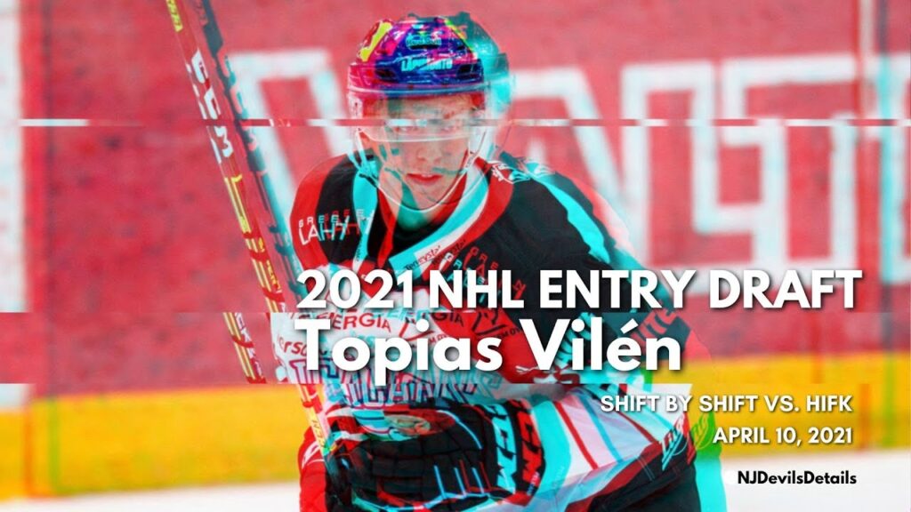 2021 nhl draft topias vilen 5 shift by shift vs hifk u20 april 10 2021