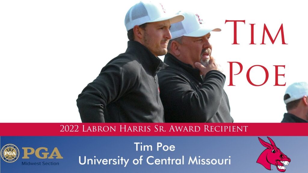 2022 labron harris sr award presented by pga of america tim poe