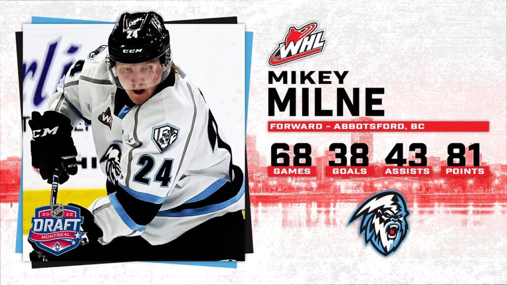 2022 nhl draft highlight reel mikey milne