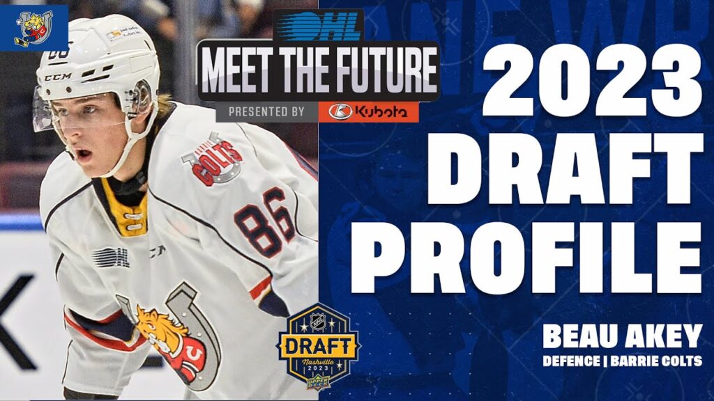 2023 nhl draft spotlight beau akey barrie colts