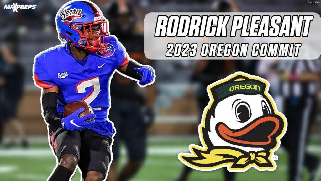 2023 oregon commit rodrick pleasant 4 star cb track star f09f92a8 highlights f09f8ea5