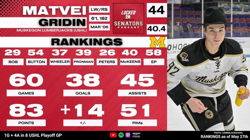 2024 nhl draft prospect profile matvei gridin