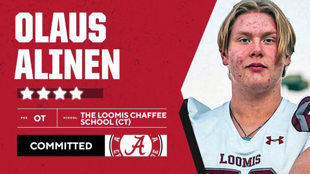 4 star ot olaus alinen commits to alabama reveal analysis cbs sports hq