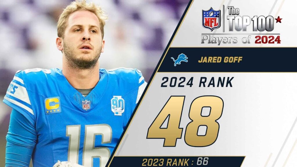 48 jared goff qb lions top 100 players of 2024