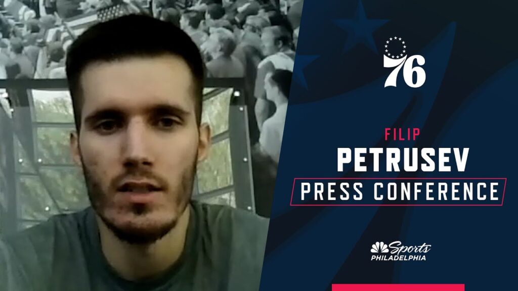 76ers filip petrusev introductory press conference nba draft 2021