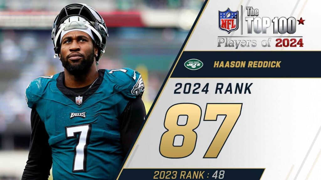 87 haason reddick olb jets top 100 players of 2024