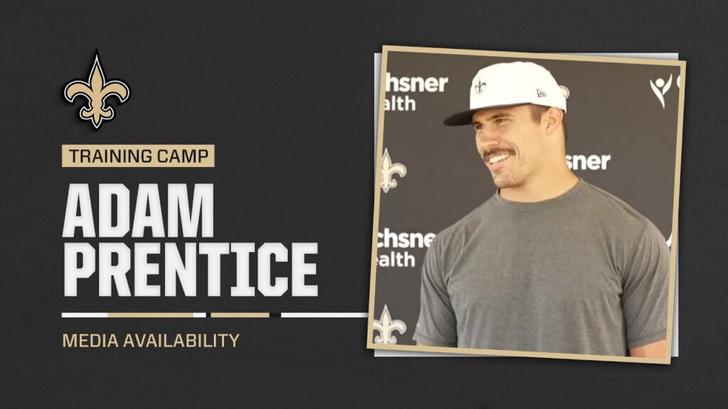 adam prentice on new run scheme alvin kamara saints training camp 2024