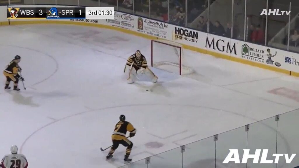 ahl goalie tristan jarry becomes the first goaltender in wilkes barre scranton history to score