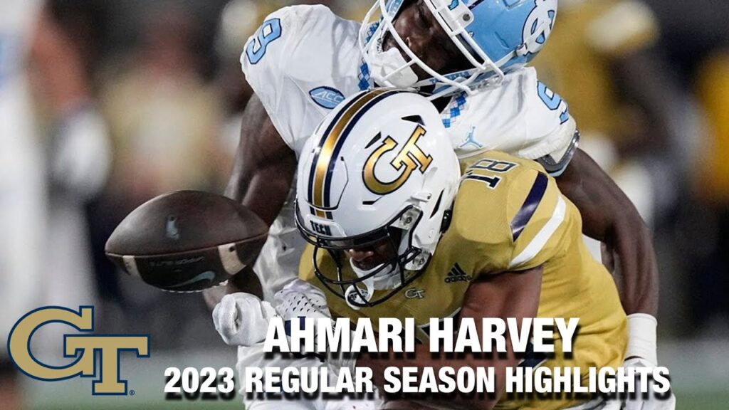 ahmari harvey 2023 regular season highlights georgia tech db