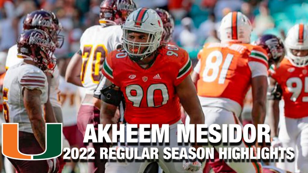 akheem mesidor 2022 regular season highlights miami dl