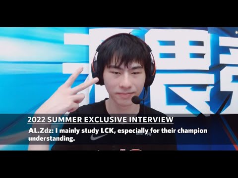 al zdz i mainly study lck especially for their champion understanding