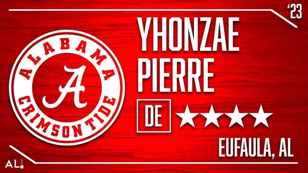 alabama de signee yhonzae pierre highlights from eufaula high school