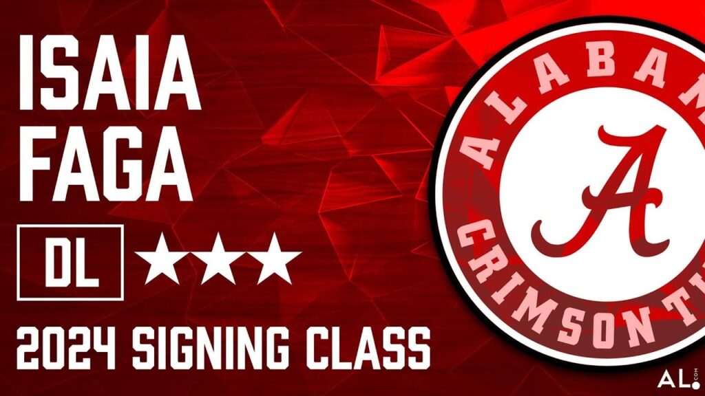 alabama signee isaia faga highlights from central phenix city