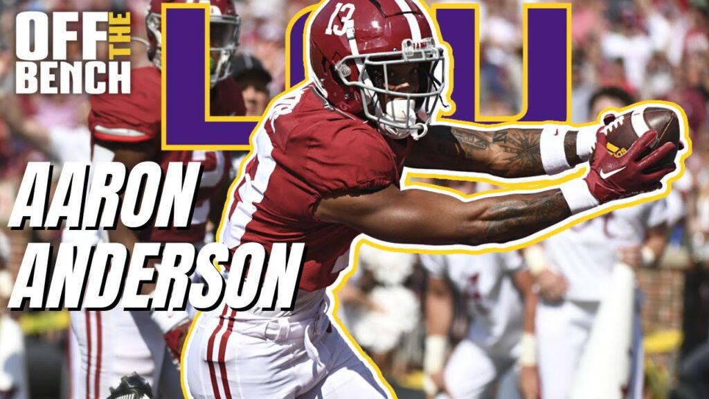 alabama wr aaron anderson commits to lsu new punt returner