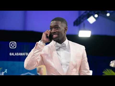 alabamas terrion arnold reacts after being drafted in the first round by the detroit lions