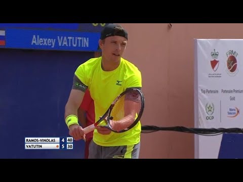 albert ramos vinolas vs alexey vatutin highlights marrakech 2018