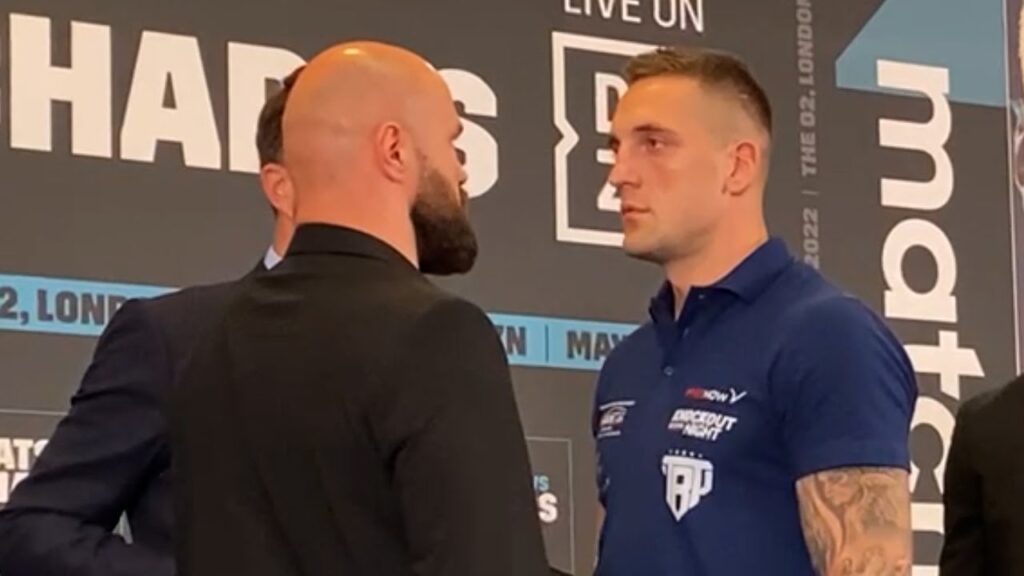 alen babic vs adam balski faceoff eddie hearn dazn boxing