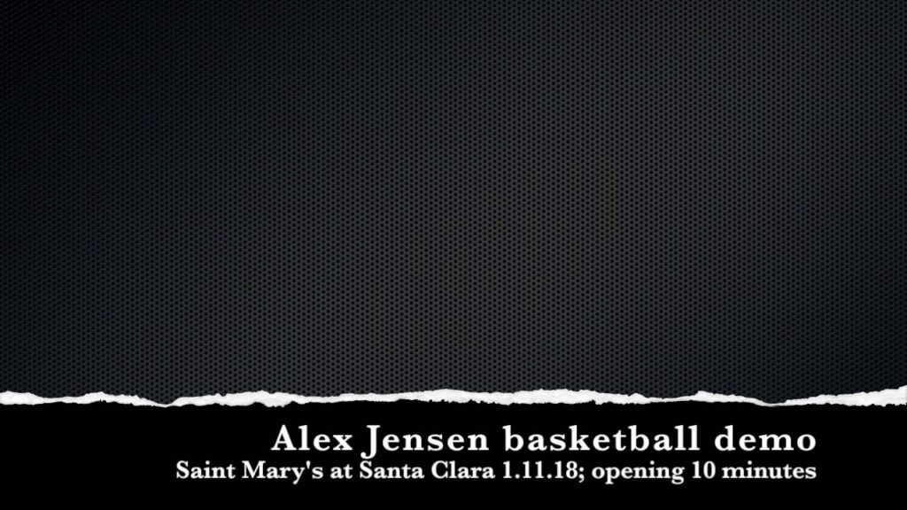 alex jensen basketball demo