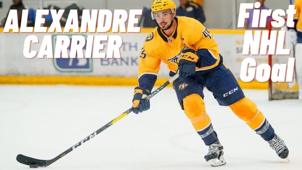 alexandre carrier 45 nashville predators first nhl goal mar 13 2021