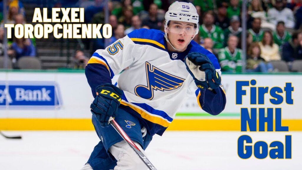 alexei toropchenko 65 st louis blues first nhl goal mar 19 2022