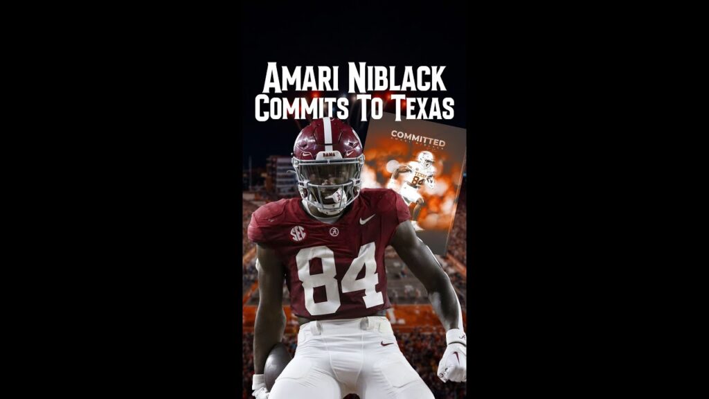 amari niblack commits to texas