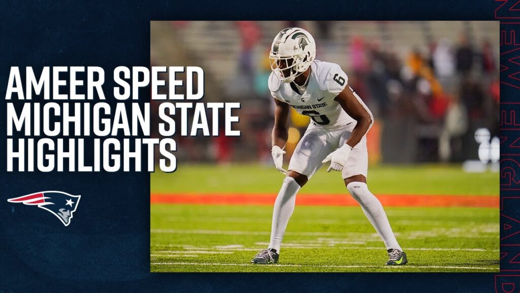 ameer speed college highlights michigan state cb new england patriots 2023 nfl draft pick