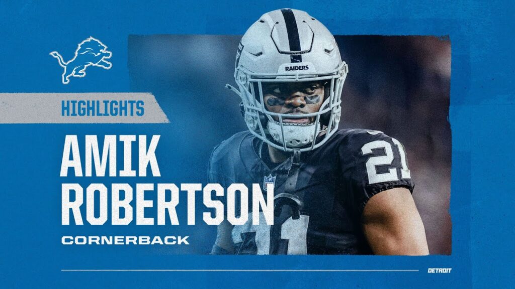 amik robertson highlights detroit lions