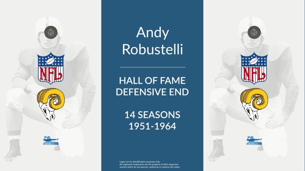 andy robustelli hall of fame football defensive end