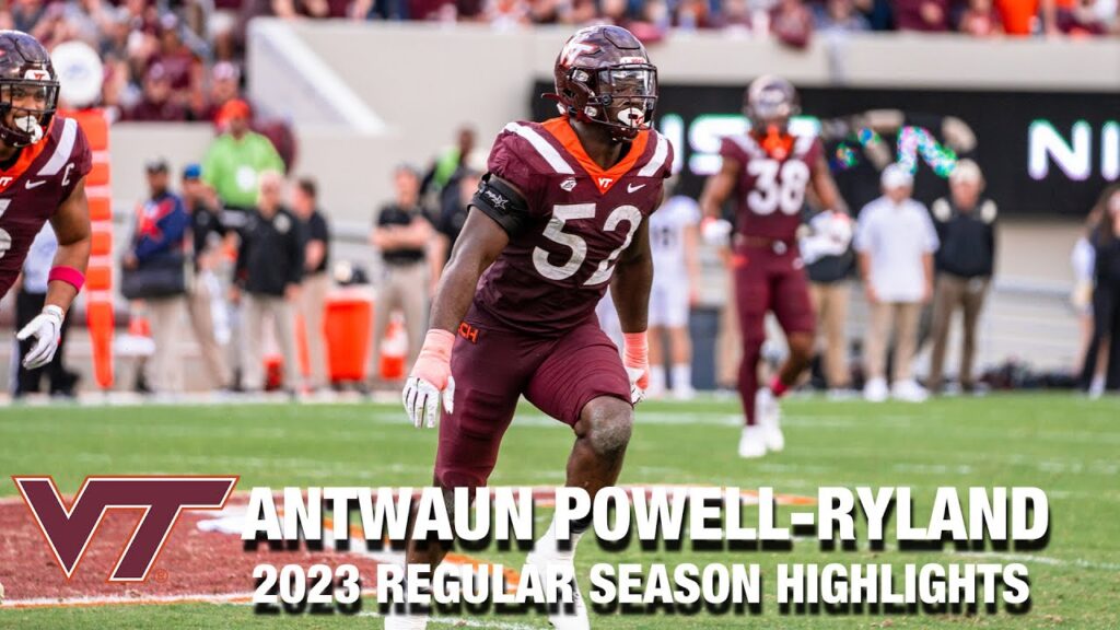 antwaun powell ryland 2023 regular season highlights virginia tech dl