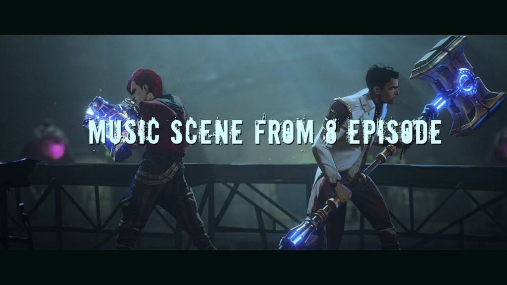 arcane miyavi pvris snakes music scene episode 8 vi and jace fighting league of legend