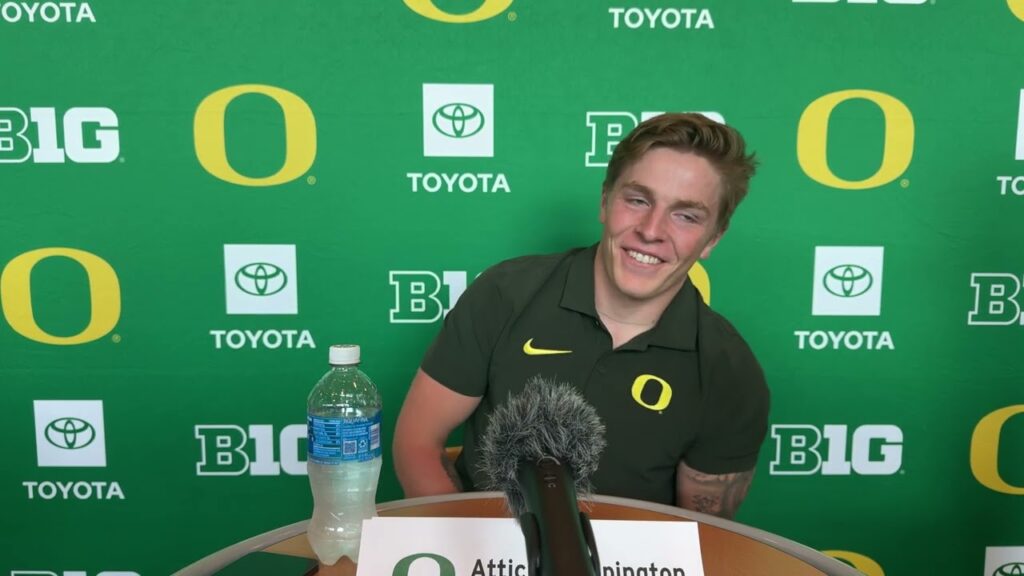 atticus sappington oregon media day 2024