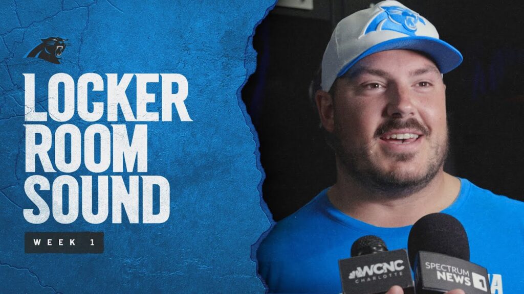 austin corbett talks to media about first game at center carolina panthers