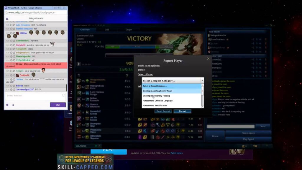 best report in the history of league of legends feat wingsofdeathx