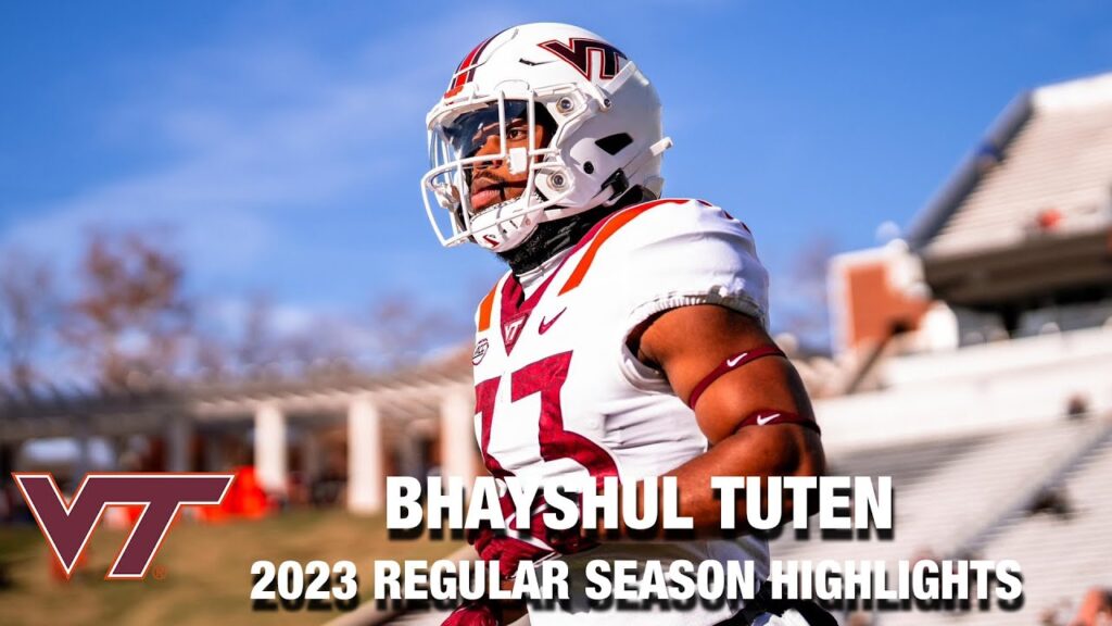 bhayshul tuten 2023 regular season highlights virginia tech rb