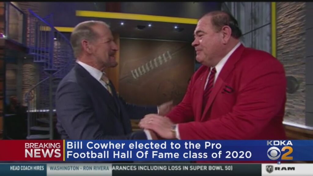 bill cowher gets inducted to pro football hall of fame